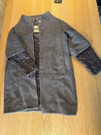 Herno Wool Coat Grey Elegant Top Zustand