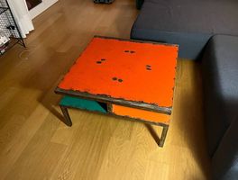 Industrial Couchtisch - Shabby Chic (80x80 cm)