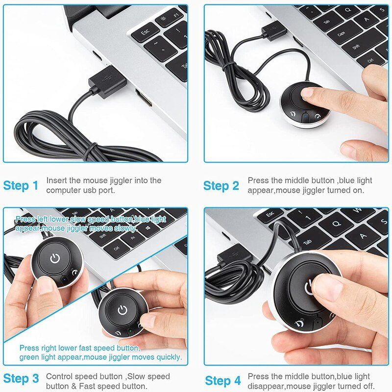 Mouse: Rii RT909 USB Mouse Jiggler / Mover / Maus Simulator – Nuovo e nell'imballaggio originale da Romanshorn venduto da pfimex 1