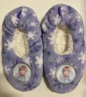 Disney Frozen Elsa Hausschuhe m. Schneeflocken neuwertig