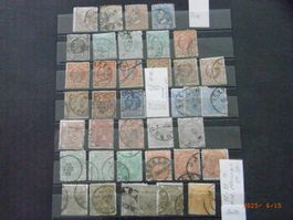 ab 1880 55-82 gest. versch. Zähnungen KP 220.--