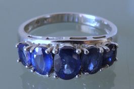 HARRY IVENS Silber 925 Kyanit Fingerring Gr. 63