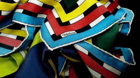 Valditevere Foulard vintage ICA World Cup 1968 /  85x85cm