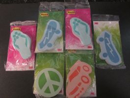 6 Post-it Haftnotizzettel à 100 Blatt, kleines Mitbringsel