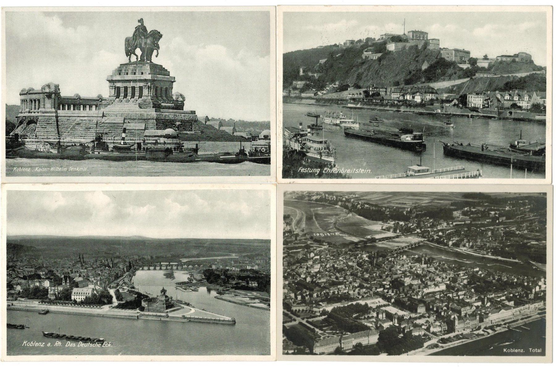 Ansichtskarten: 4 AK Koblenz – Gebraucht aus Zürich von Tolima194