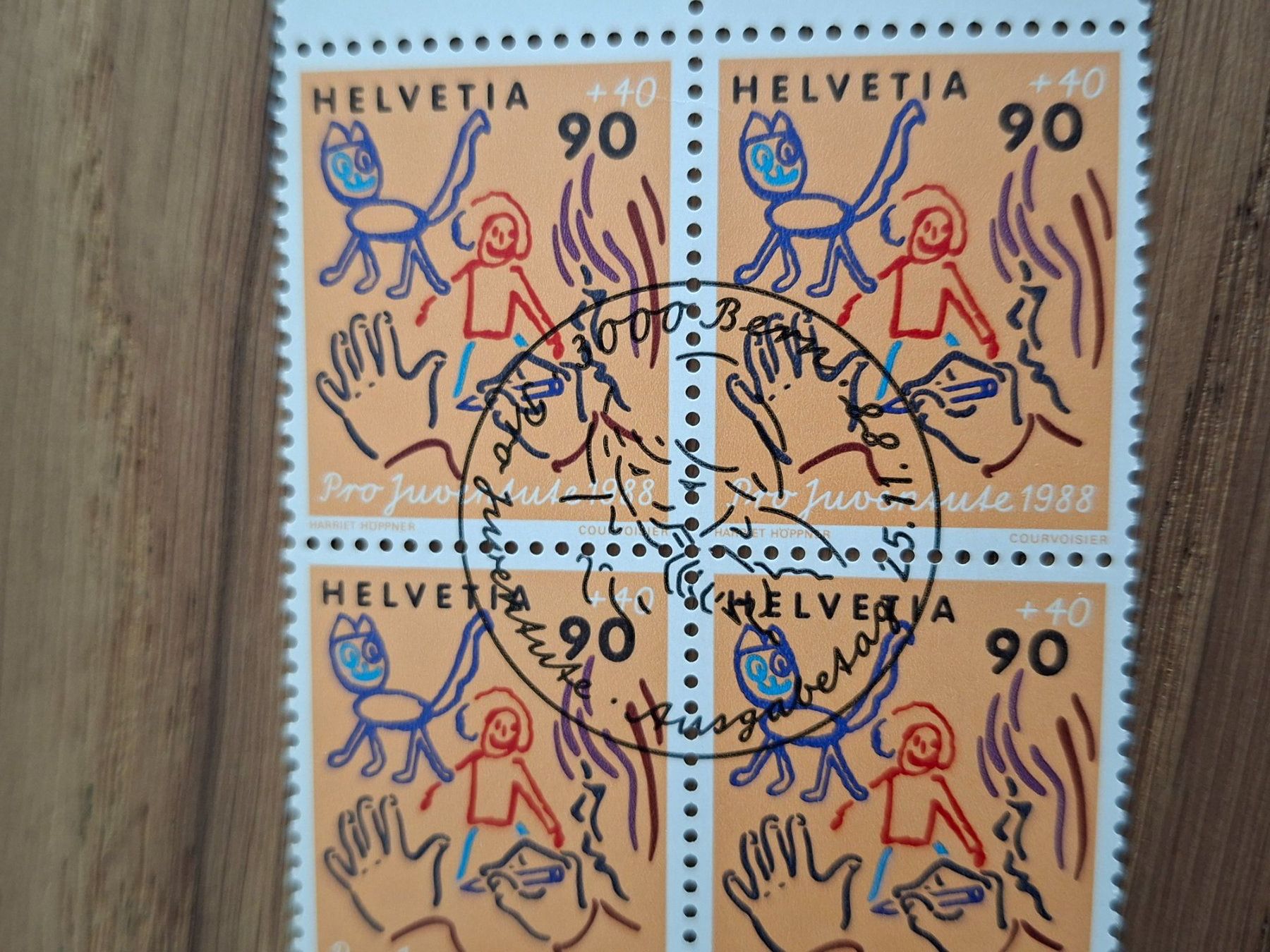 Tutti i francobolli: 4er Blocks: Pro Juventute 1988 – Nuovo (secondo la descrizione) da Hinterkappelen venduto da 1399 9