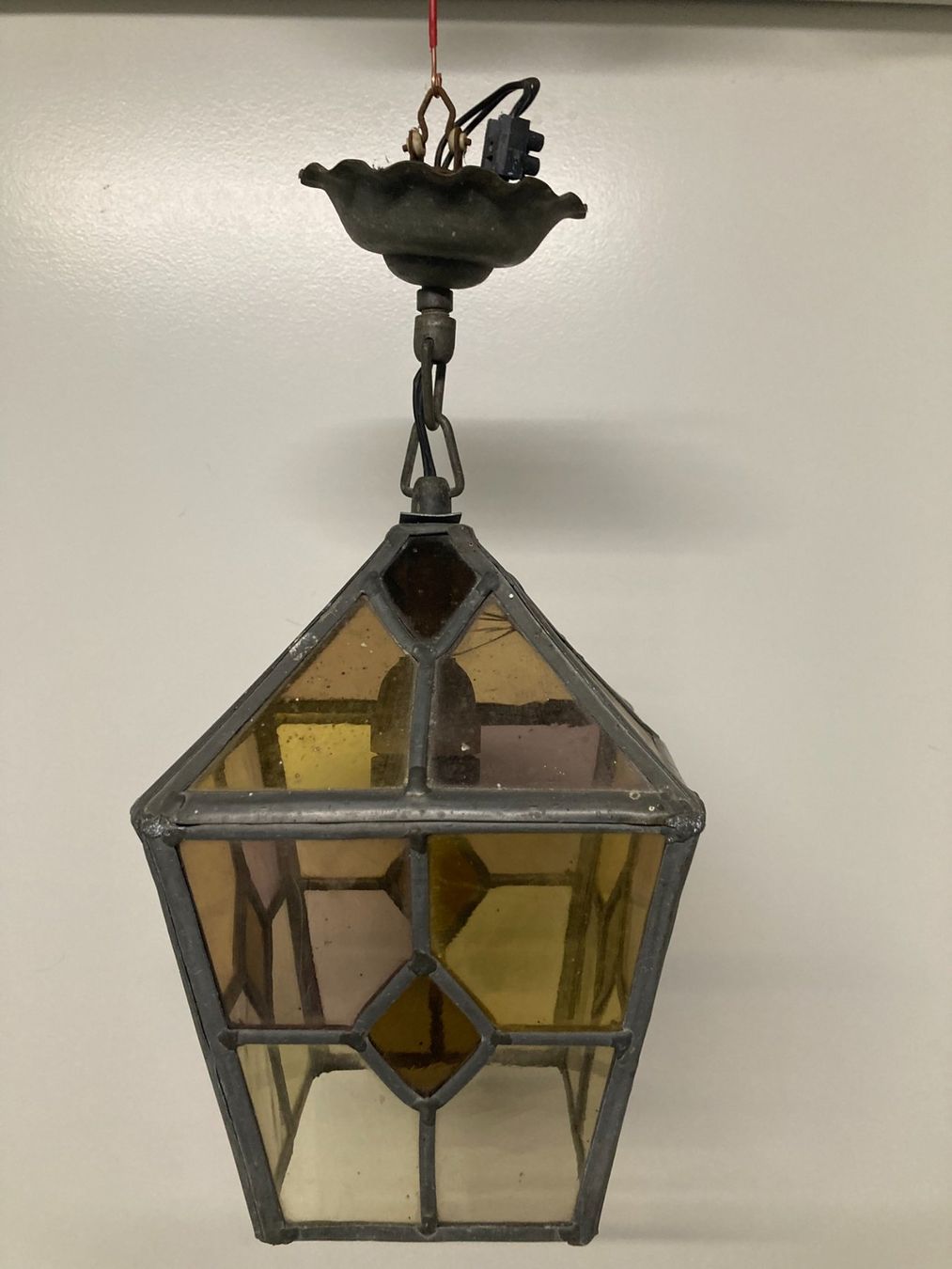 Lampadari & plafoniere: Schöne alte Glaslampe, Fenster-Look – Usato da Kaufdorf venduto da Bensq 2