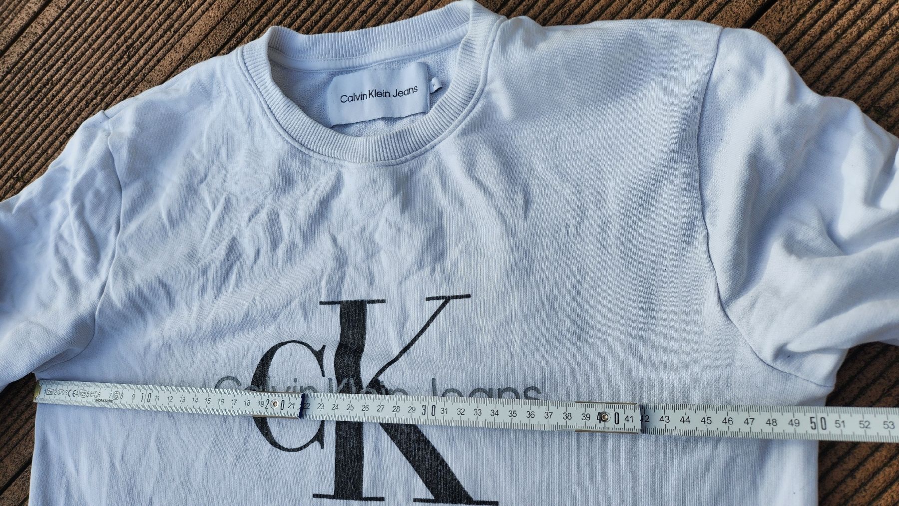 Calvin Klein Maglioni & Felpe: Pull blanc CK, taille M, coton 100% – Usato da Agiez venduto da chouchanelle 5