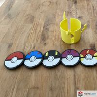 Master Ball Coaster 3D Printed Gaming Drink Coaster