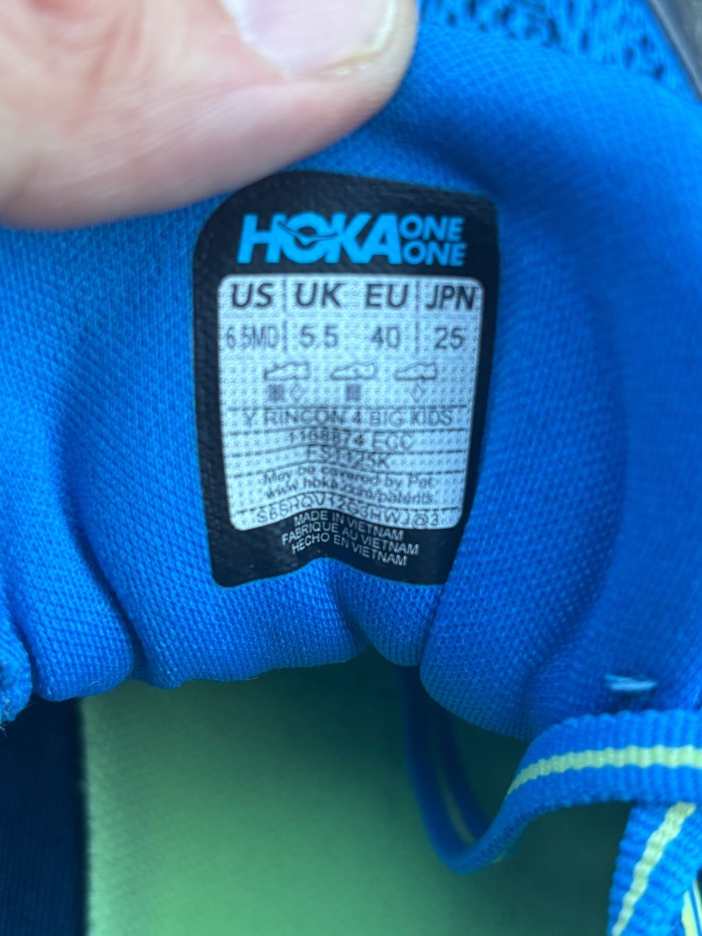 Scarpe per ragazzi: Hoka Kid's Rincon 4 Runningschuhe – Nuovo (secondo la descrizione) da Utzenstorf venduto da mingg80 4