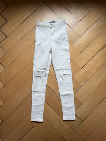 TOPSHOP MOTO - Joni Skinny Jeans weiss W26 L30