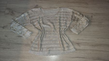 Elegante Damen Strickpullover mit Glitzer-Effekt, Grösse M