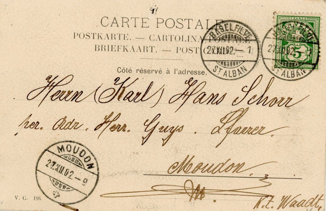 Cartoline postali: Küsnacht   ZH      um 1902 – Usato da Brig venduto da Valcards54 1