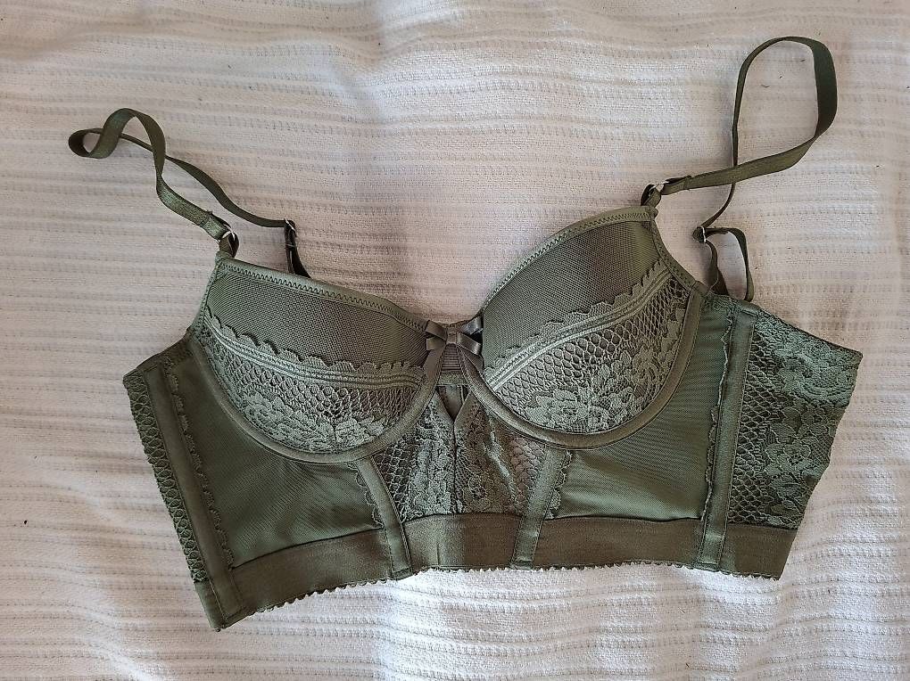 Autres dessous: Spitzen-Dessous-Set grün & rot / Grösse S – D'occasion à Affoltern am Albis par Feather 2
