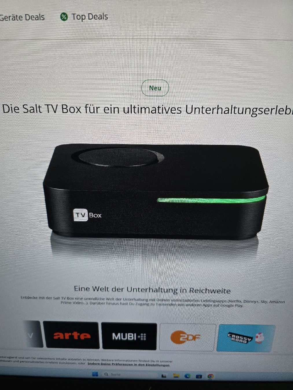 Salt Audio- & Mediensysteme: Salt 4k TV Box.  Neue – Neu und originalverpackt aus Winterthur von Bole.sd