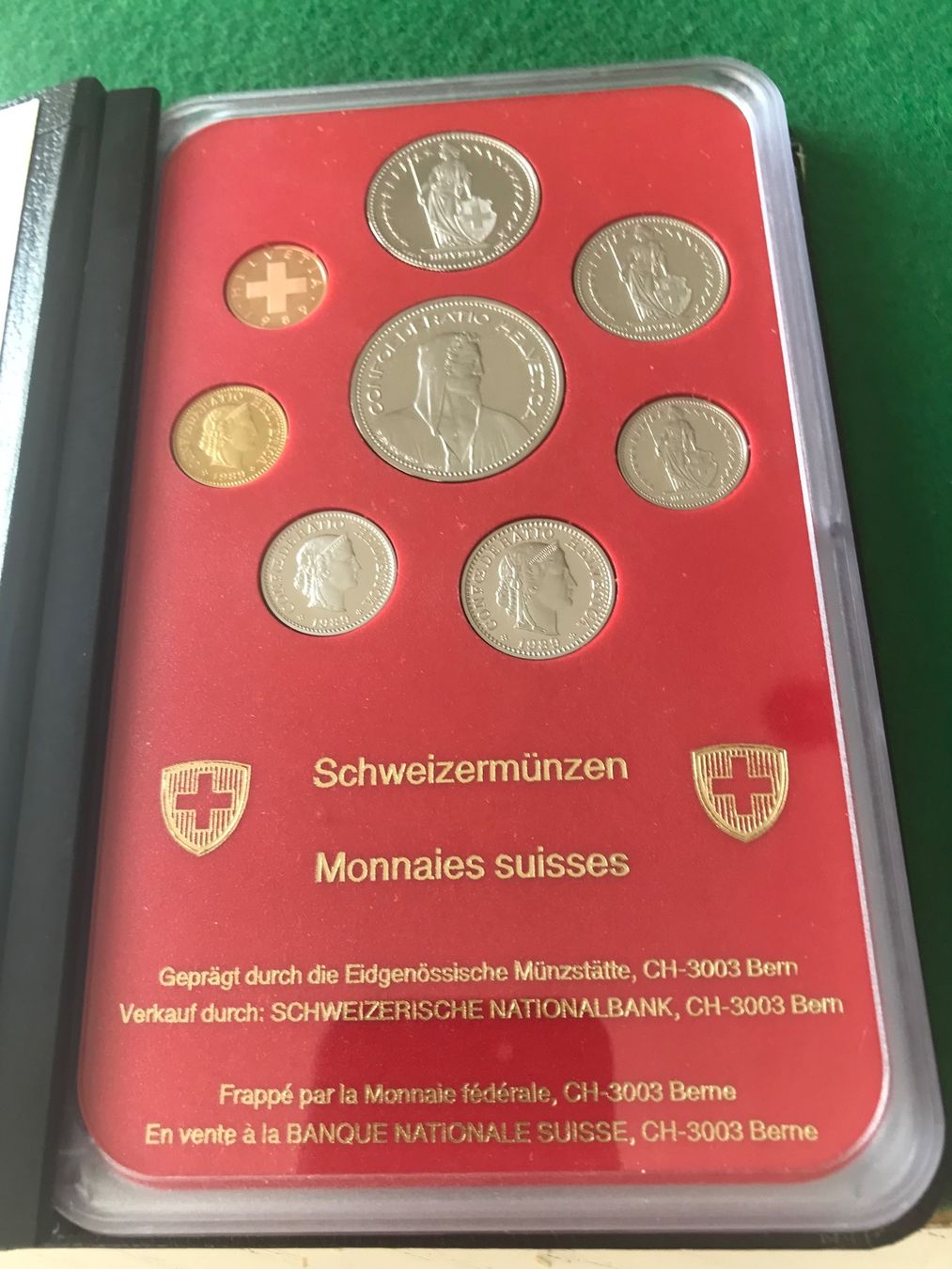 Tutti le monete: CH  Münzsatz  1989   PP – Nuovo e nell'imballaggio originale da Viganello venduto da Plausch8 1
