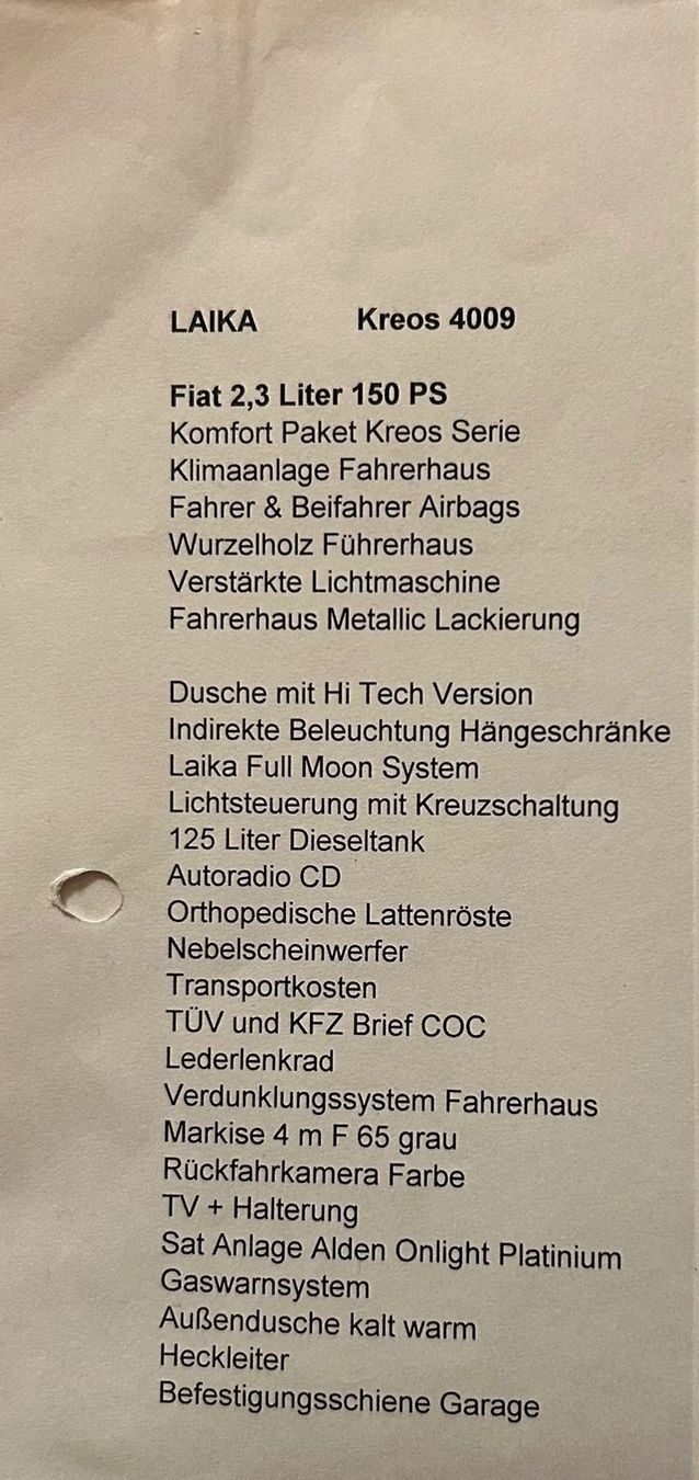 Laika Veicoli da campeggio: Wohnmobil Laika Kreos 4009 – Usato da Diemerswil venduto da snoeggler 9