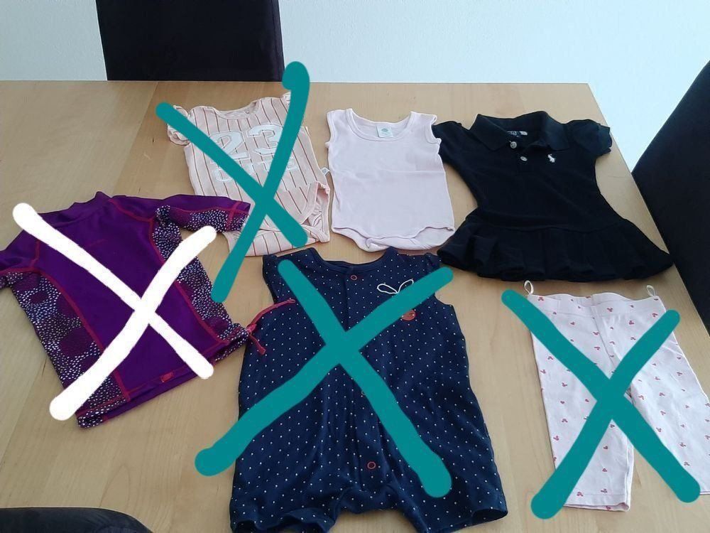Lotti & Set di vestiti: K..46) Mädchenset ca alles Gr. 80 – Usato da Wil SG venduto da Saxer1