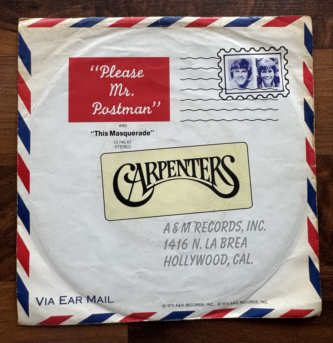Vinyles: Carpenters -  Please Mr. Postman - 7" Single - 70s – D'occasion à Rorbas par BlackstarRecords
