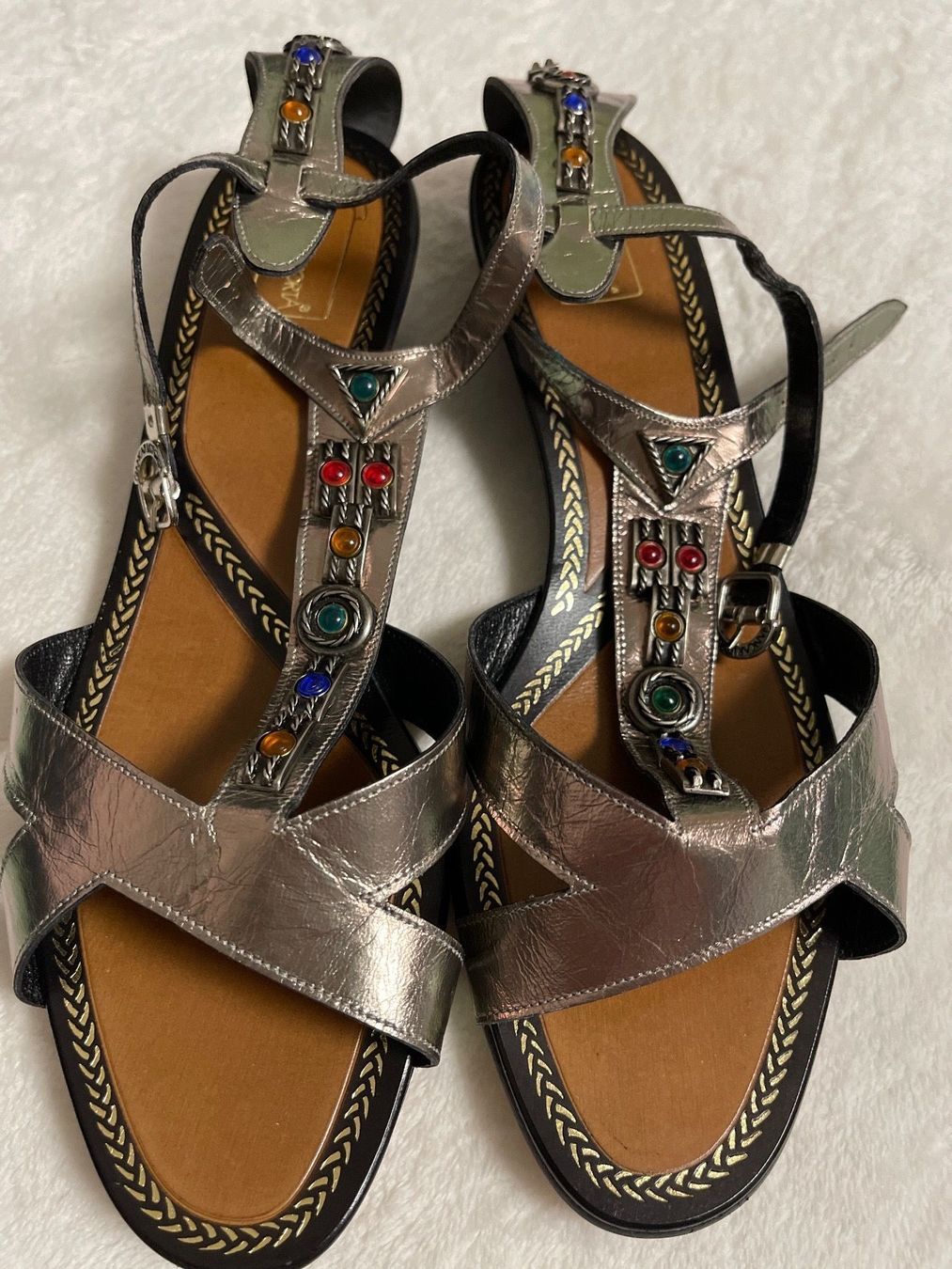 Scarpe da donna: Leder Sandalen Giancarloporta Gr.38 – Usato da St. Gallen venduto da StyleAndMore23