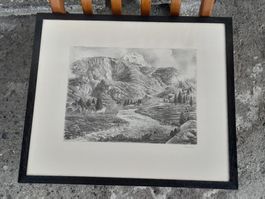 V.Surbek Litho " Berner Oberland "