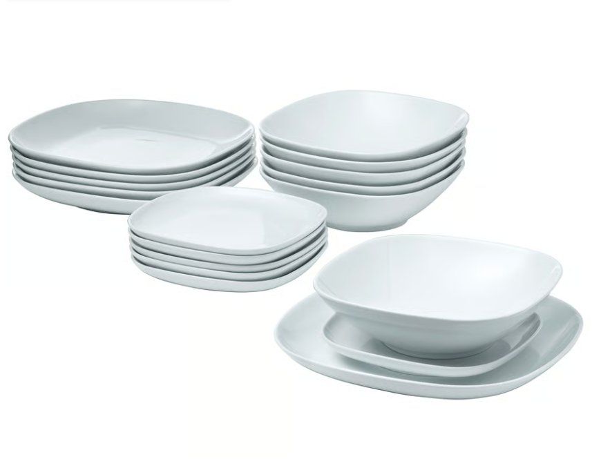Ikea Set di piatti: Värdera, servizio 18 pezzi, bianco – Usato da Bellinzona venduto da dan_m8pc