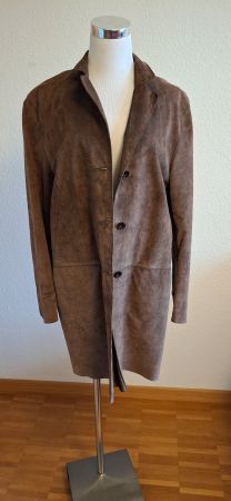 Braune Wildleder-Jacke,  Damen Jacke, Gr 40