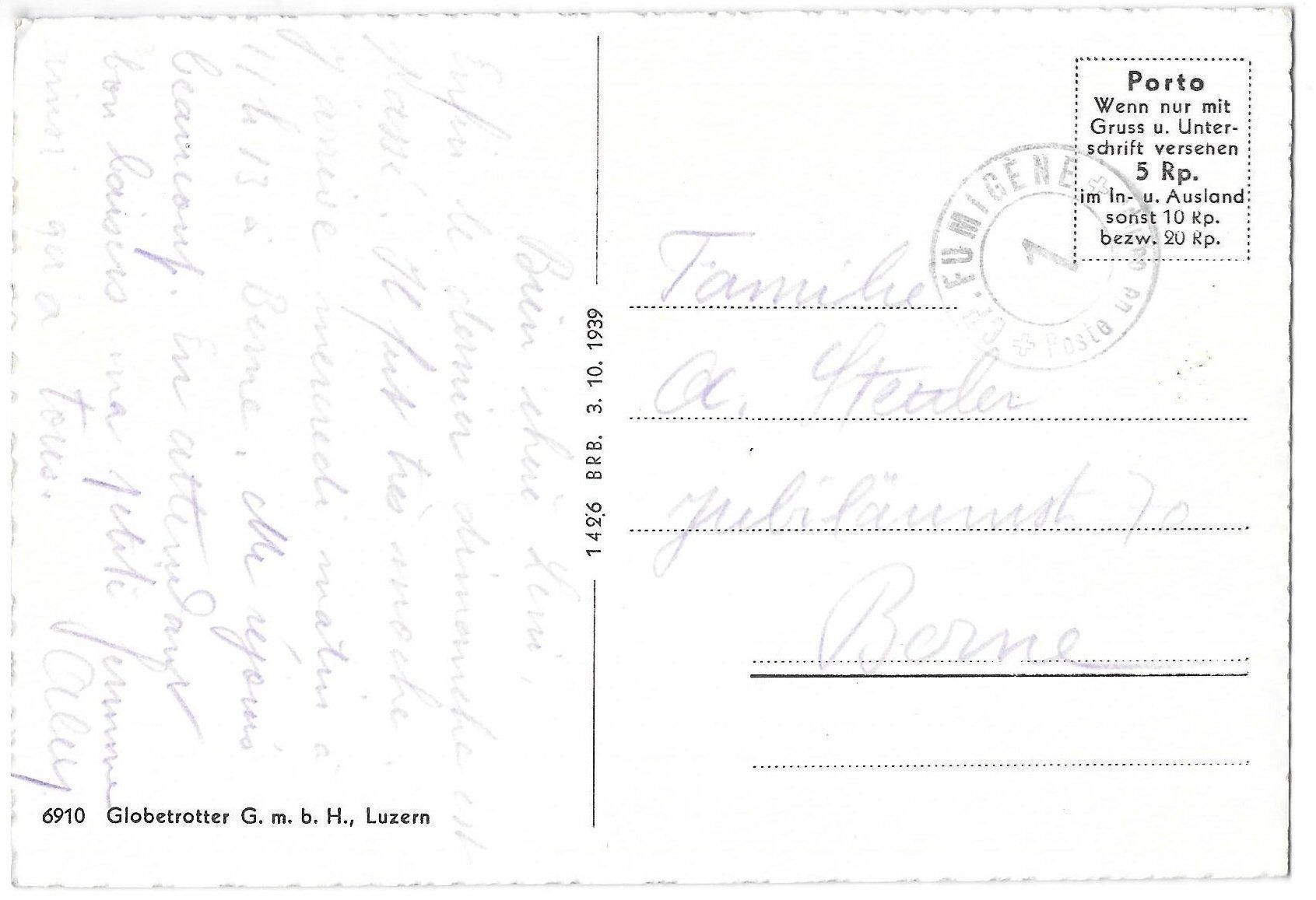 Cartoline postali: Melchtal Gesamtansicht Feldpoststempel – Usato da Olten venduto da clotaldi 1