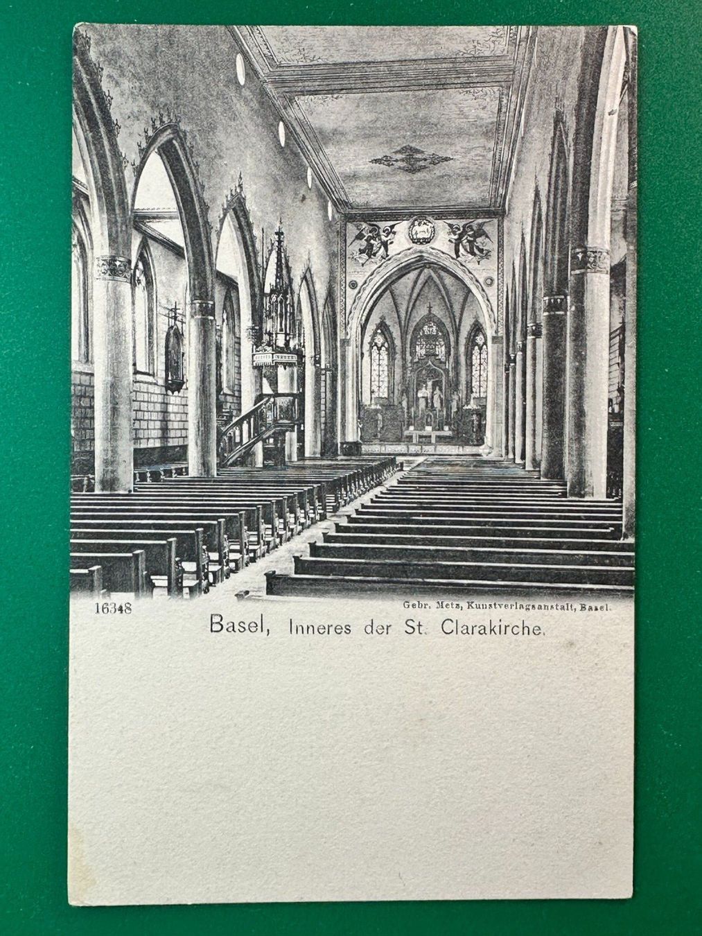 Cartes postales: Basel - Inneres der St. Clarakirche – D'occasion à Steg VS par danwer74