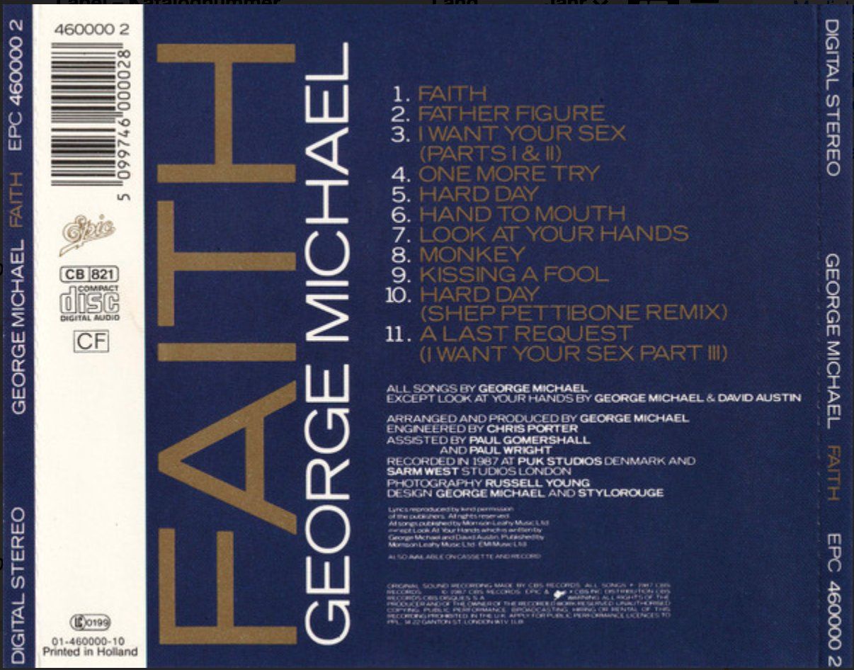 CD: George Michael - Faith – Usato da Brunnen venduto da Barfly5 1