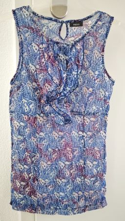 Elegantes Top MEXX ärmellos gemustert Grösse XS/S