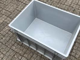 2 Stück Grosse Kunststoff-Stapelbox – 80 × 60 x 45