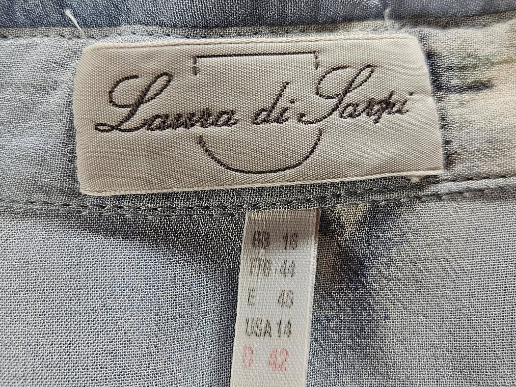 Camicette: Hellblaue Vintage Bluse mit floralem Muster – Usato da Hettlingen venduto da Leaena279 4