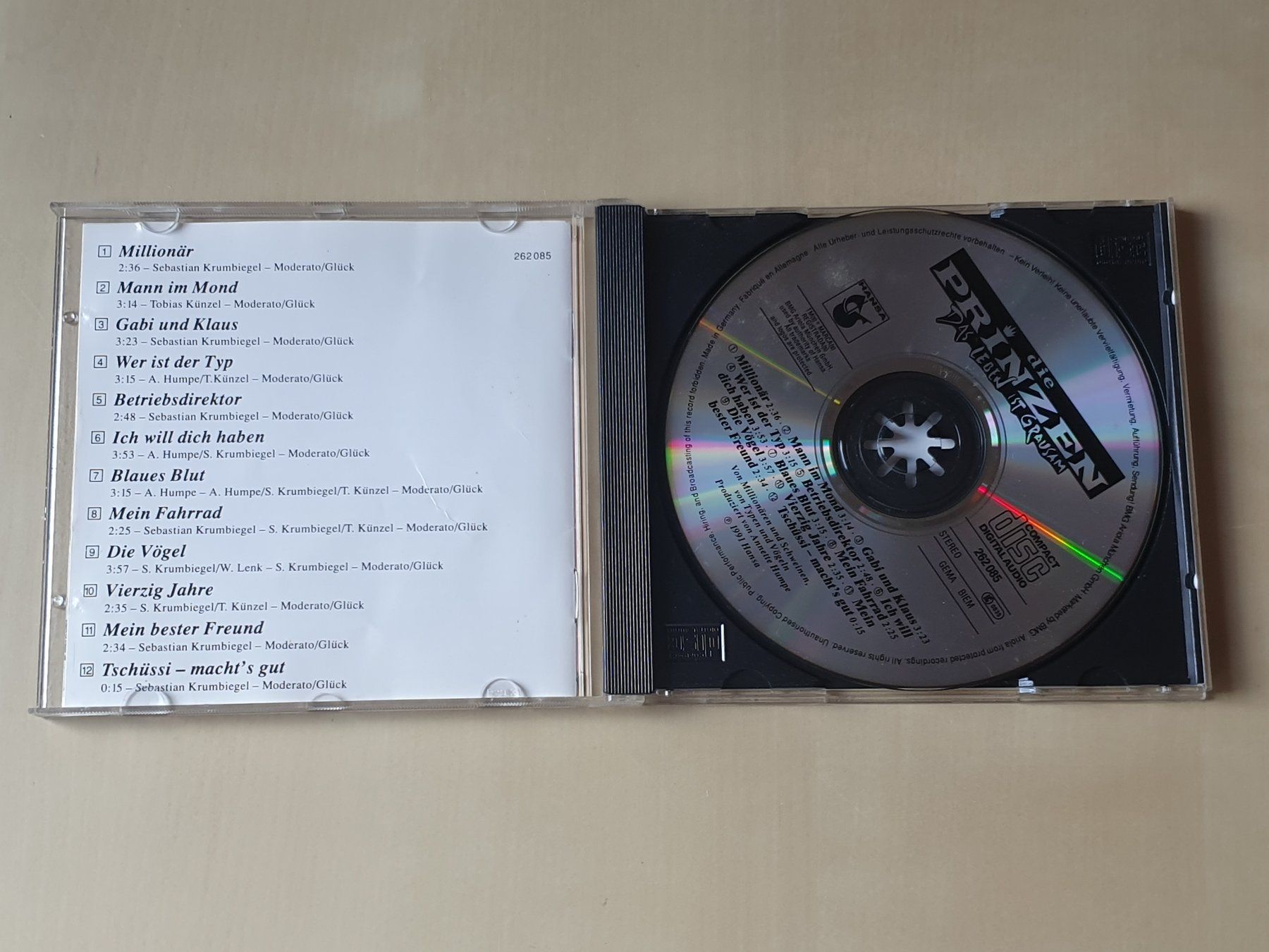 CDs: Die Prinzen Das Leben ist grausam – Gebraucht aus Stansstad von collectorsshop 2