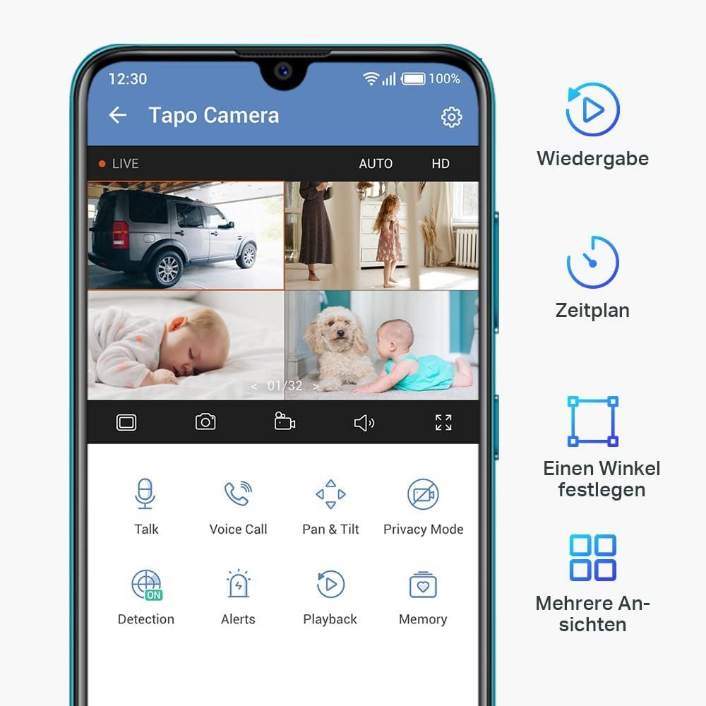 Sistemi d'allarme: 360°-WLAN-Überwachungskamera – Nuovo e nell'imballaggio originale da Nuglar venduto da SaleRitter 4