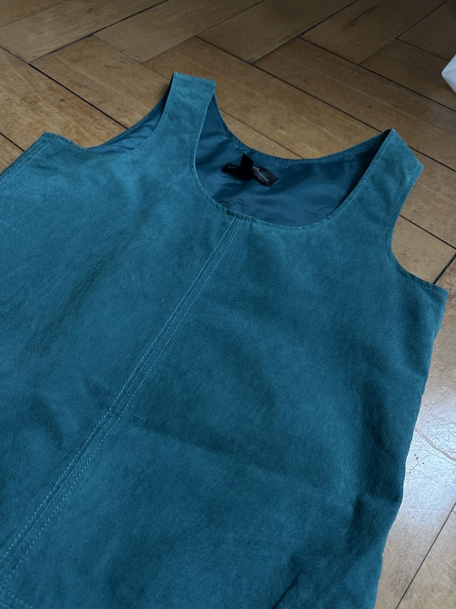 Mango Vestiti: Mango Kleid Echtleder türkis Grösse M  – Usato da Luzern venduto da w.welihodska 1