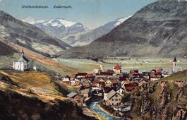 Andermatt, Gotthardstrasse, Feldpost 1915