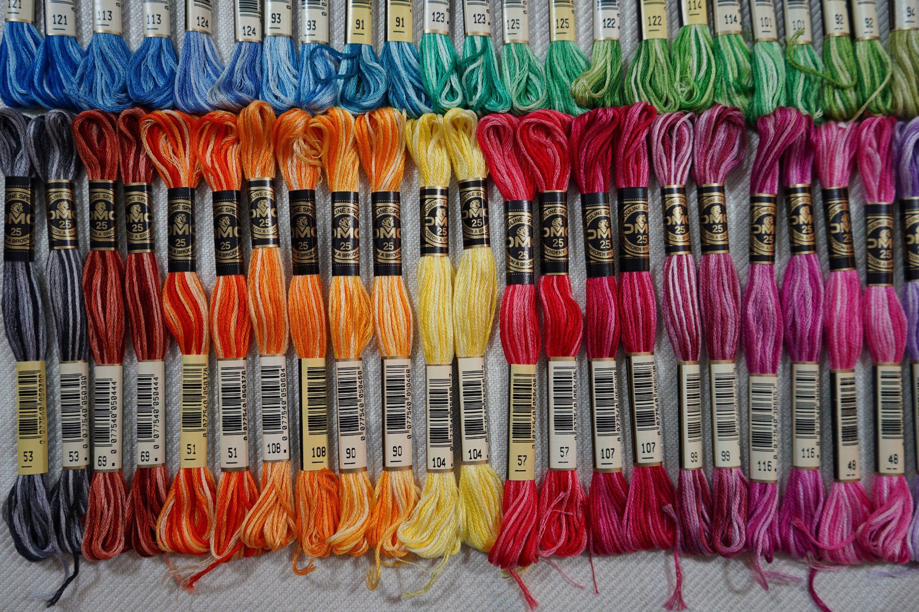 Kordeln & Faden: 60 DMC Mouliné Spécial Multicolor Art 117 - LOSB8 – Neu und originalverpackt aus Mels von DACRI 4