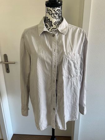 👚Bluse Hemd hellgrau L – H&M
