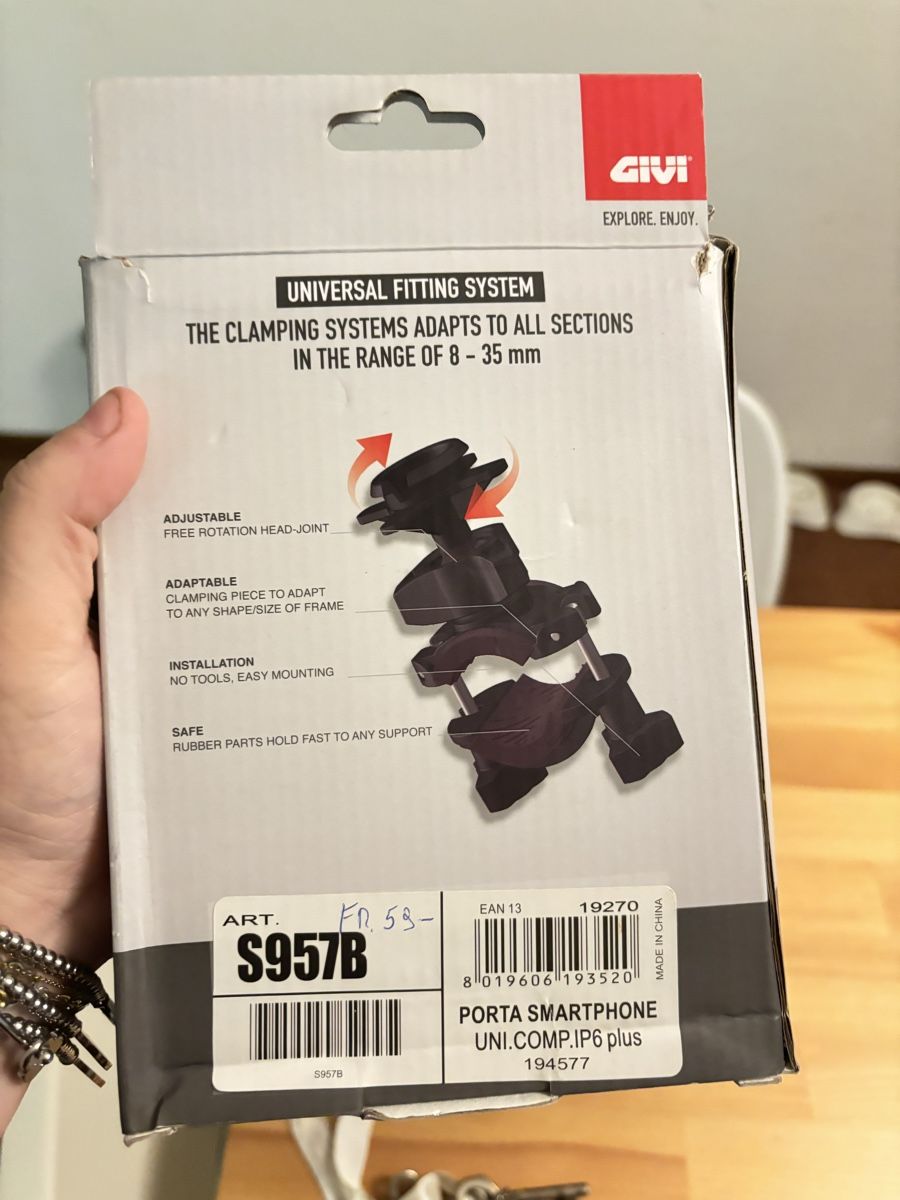Altro in Decorazioni & Accessori: Givi supporto per telefono – Usato da Breganzona venduto da sma_bp8f 1