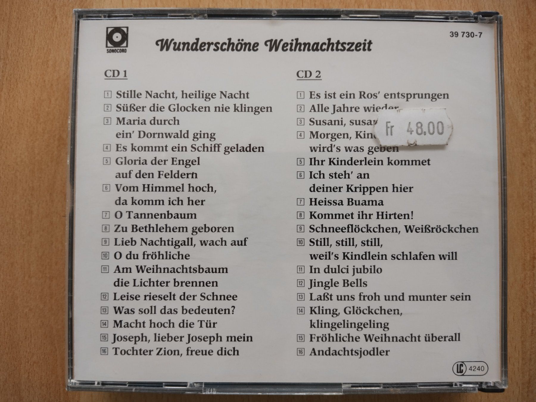 CD: Wunderschöne Weihnachtszeit - Doppel CD – Usato da Jona venduto da Argus36 1