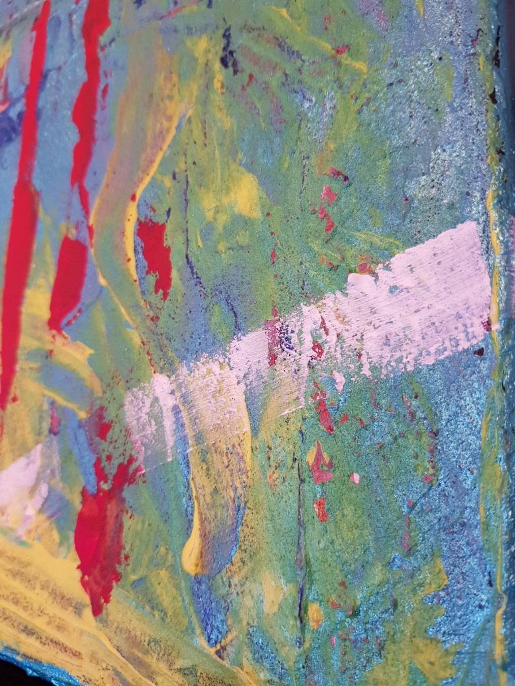 Dipinti: Painting: "Unsure", 40 x 50 cm canvas frame – Nuovo e nell'imballaggio originale da Turbenthal venduto da viw_48fr 4