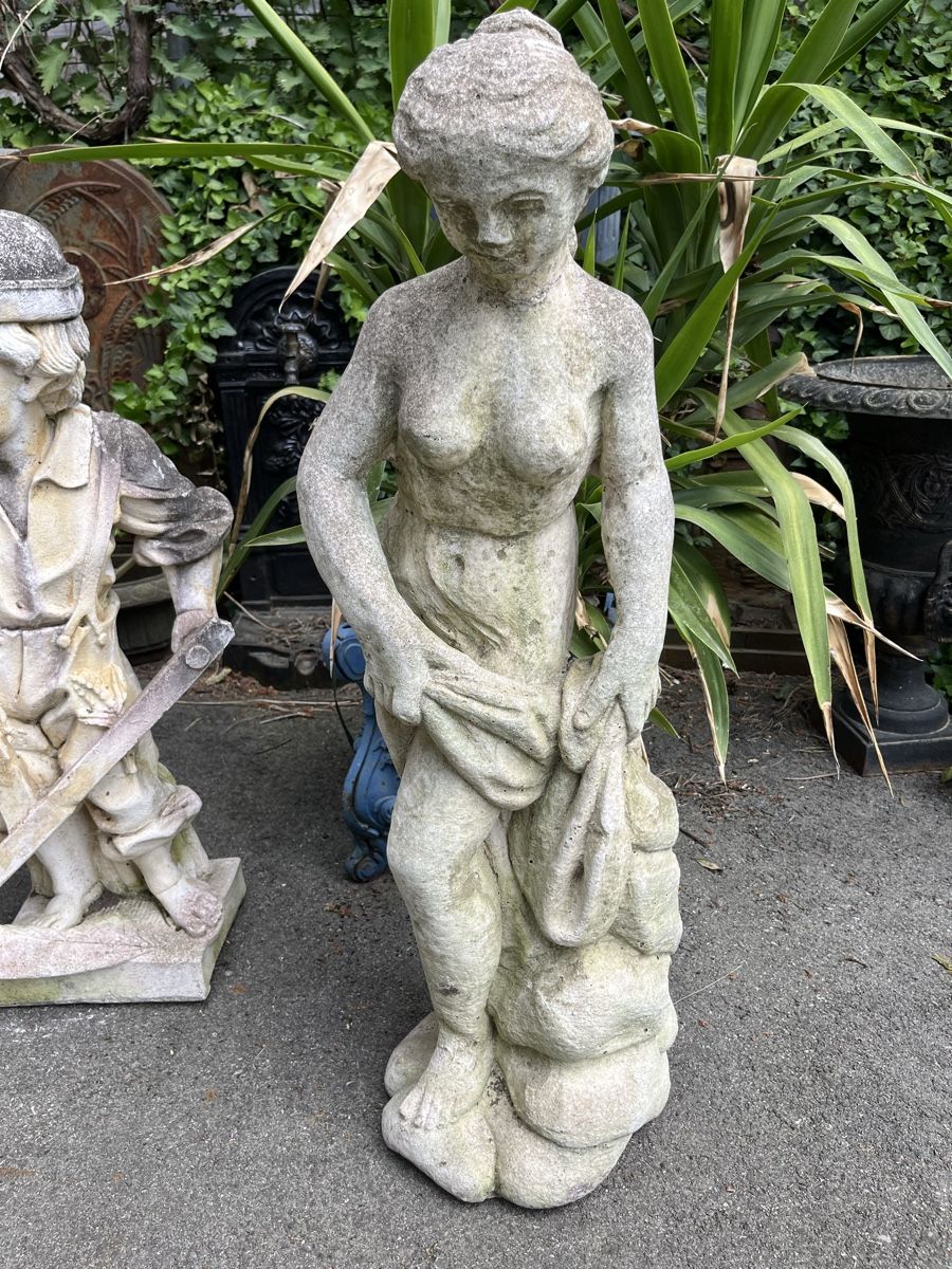 Statuette: Garten Statue, Stein Figur,  91 cm, ca 50!Kg – Usato da Buchs ZH venduto da JPK7