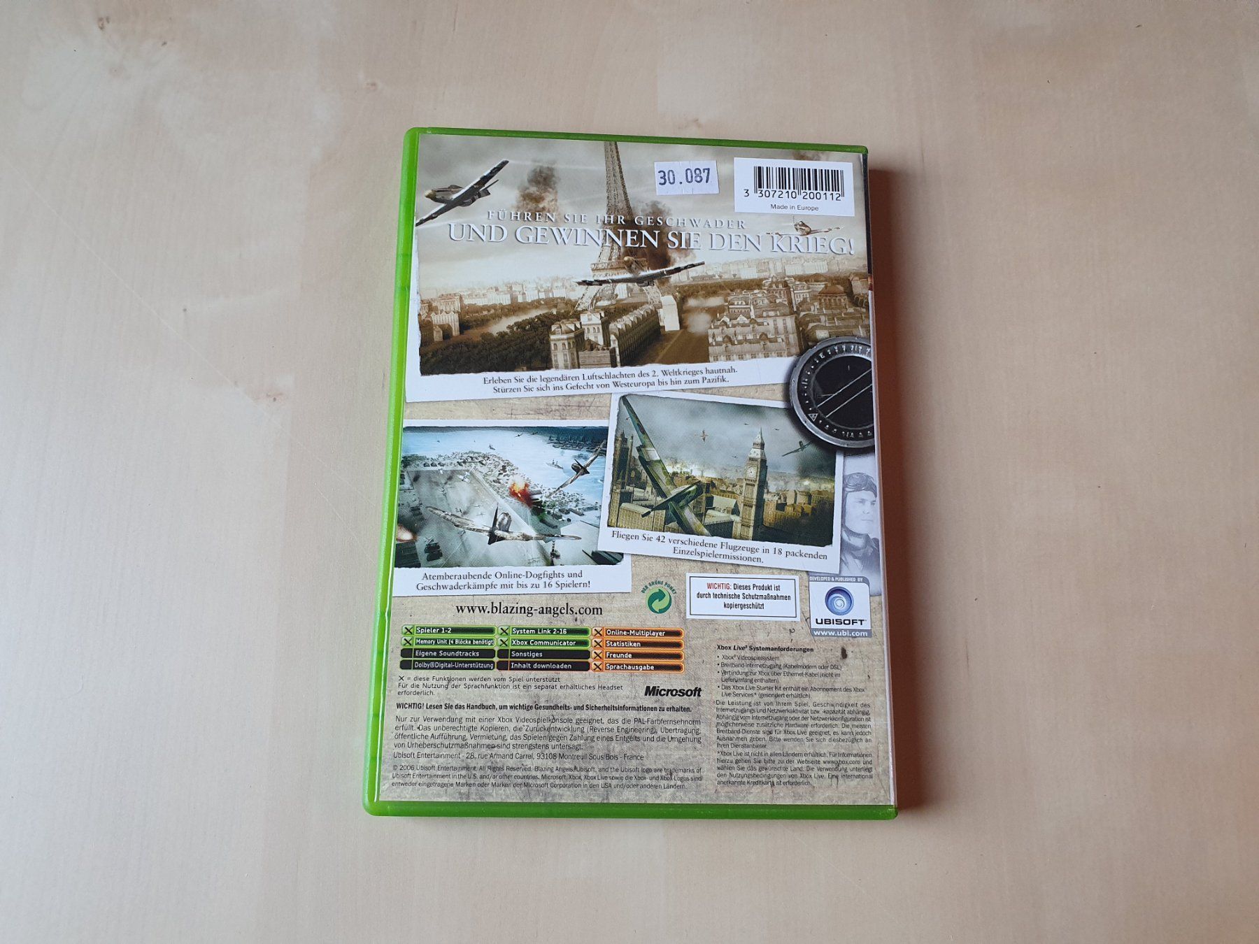 Microsoft Giochi: Blazing Angels – Usato da Stansstad venduto da collectorsshop 1