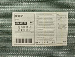 2x IKEA Teppich SPORUP – 80 x 150 cm, mintgrün, neuwertig