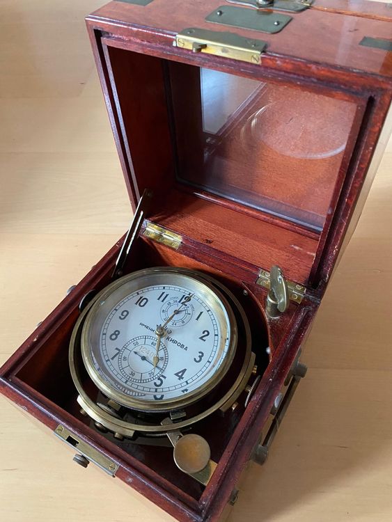 Cronometro Navale Poljot 6XM Kirova – Orologio Da Nave Vintage Russo - Foto 5