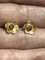 Boucles d’oreilles en or 18c ancienne