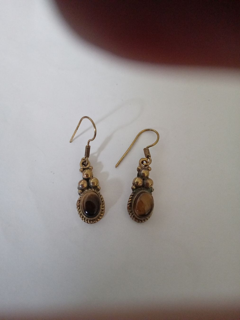Boucles d'oreille: Ohrhänger mit Tigerauge Stein – D'occasion à Zürich par Gillheri 2