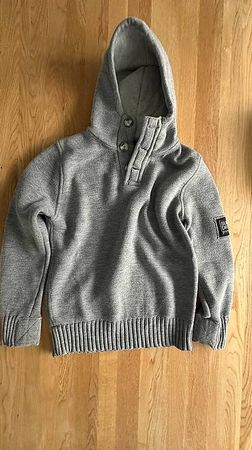 Super Dry Seadog Hooded Henley grau Grösse L