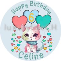 Tortenaufleger, Cake Topper, Katze